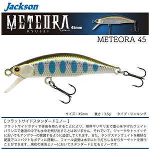 【ルアー】JacksonジャクソンMETEORA 45メテオーラ 4545mm 3.5gシンキング