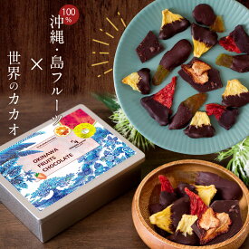 父の日 プレゼント ギフト 沖縄直送「ドライフルーツチョコ アソートBOX」by OKINAWA CACAO ドライフルーツギフト フルーツチョコレート チョコレート スイーツ お菓子 おしゃれ 可愛い