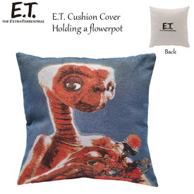 E.T. クッションカバー 45×45cm グッズ アメリカン雑貨 アメリカ雑貨 映画 ユニバーサル おしゃれ 可愛い かわいい ブルー 45 45 春夏 冬 クッション カバー インテリア インテリア雑貨 送料無料