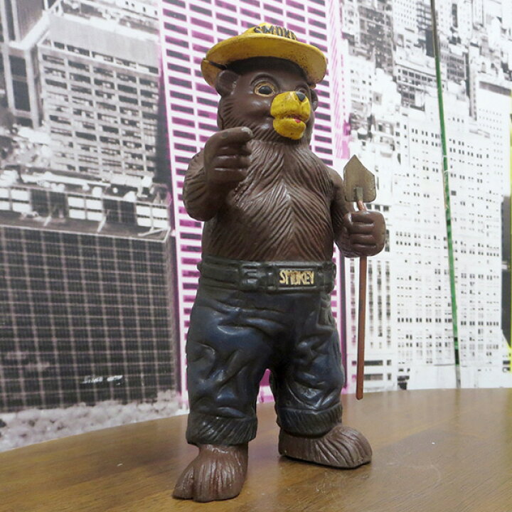 楽天市場】スモーキーベア アンティーク 置物アメリカン雑貨 SMOKEY 