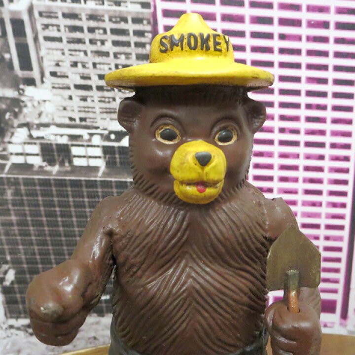 楽天市場】スモーキーベア アンティーク 置物アメリカン雑貨 SMOKEY 