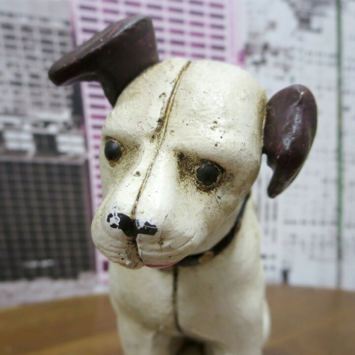 楽天市場】ニッパー 犬 置物 ビクター アンティーク フィギュア 