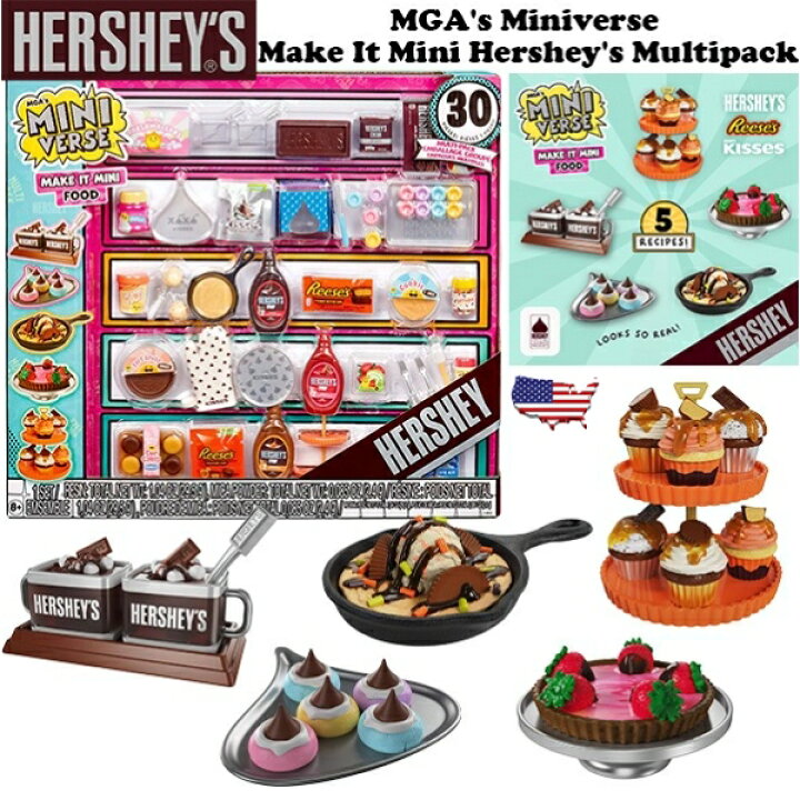 楽天市場】ミニチュア キット ハーシーブランド チョコレート 30個入り 
