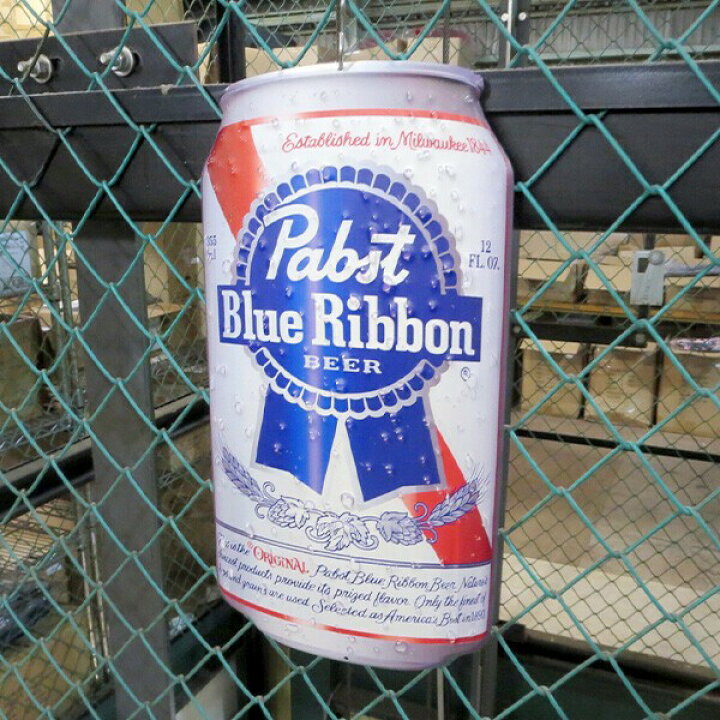 楽天市場】ブリキ看板 パブストブルーリボン ビール 缶 パブスト 