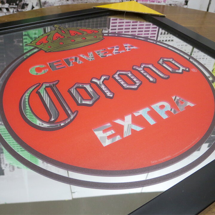 楽天市場】コロナビール パブミラー CORONA VINTAGE LOGO 壁掛け 鏡 
