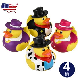 アヒル ソフビ人形 ラバーダッキー カウボーイ ダッキー お風呂 おもちゃ コレクション グッズ 海外 アメリカン雑貨 アメリカ雑貨 アメトイ