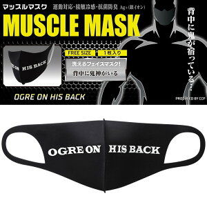 CCP �}�X�N �g���[�j���O�p�̃}�b�X���}�X�N CCP MUSCLE MASK�iMM�jOGRE ON HIS BACK�i�w���ɋS�_������j�}�b�X���}�X�N �j�����p �L�����N�^�[�}�X�N �L�����}�� �}�X�N ccp