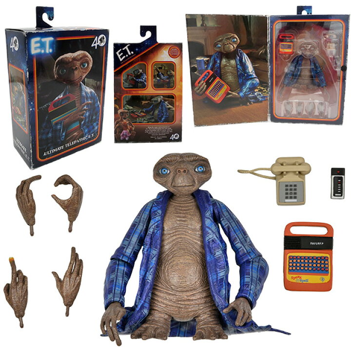 楽天市場】E.T. アクションフィギュア 7inch テレパシー NECA ネカ 高 