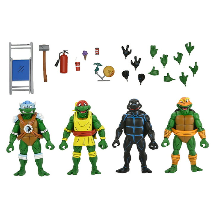 楽天市場】NECA タートルズ フィギュア 4体セット 7インチ レオナルド 