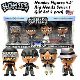 HOMIES ホーミーズ BIG HEADZ フィギュア 4体セット シリーズ1 アメリカン雑貨 アメリカ雑貨 アメトイ おもちゃ 人形 ヒップホップ コレクション