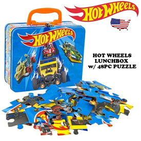 HOT WHEELS ホットウィール ランチ ボックス パズル付き 車 キャラクター グッズ ランチボックス お弁当箱 弁当箱 収納 小物入れ 小学生 アメリカン雑貨 アメリカ雑貨 おもしろ かわいい