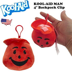 クールエイド ぬいぐるみ クールエイドマン キャラクター KOOL-AID MAN グッズ バックパック クリップ アメリカン 企業 キャラクター アメトイ トイ アメリカン雑貨 アメリカ雑貨 ふわふわ 小さい かわいい 可愛い