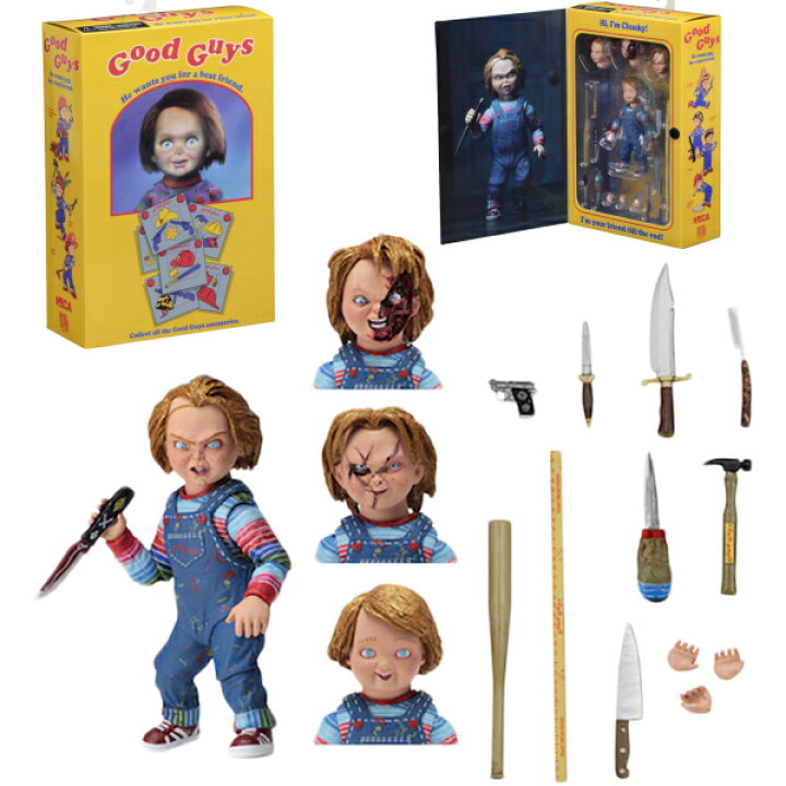 楽天市場】NECA チャッキー アクションフィギュア 7インチ チャッキー 