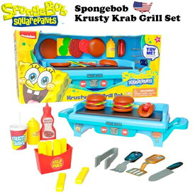 スポンジボブ おもちゃ スポンジボブ グッズ Krabby Patty グリルセット スポンジ・ボブ グッズ アメトイ ままごと ごっこ遊びトイ 食事 料理 プレゼント ハッピーセット 玩具 子供 おすすめ アメキャラ アメコミ アメリカ雑貨 アメリカン雑貨 クリスマス