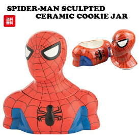 スパイダーマン セラミック クッキージャー アメリカ キャラクター 陶器 インテリア アメキャラ アメリカン雑貨 アメリカ雑貨 かわいい おしゃれ マーベル オブジェ 父の日 ギフト 送料無料