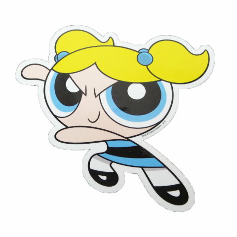 楽天市場 パワーパフガールズ ステッカー バブルス キャラクター ステッカー アメリカン雑貨 Fun Funny