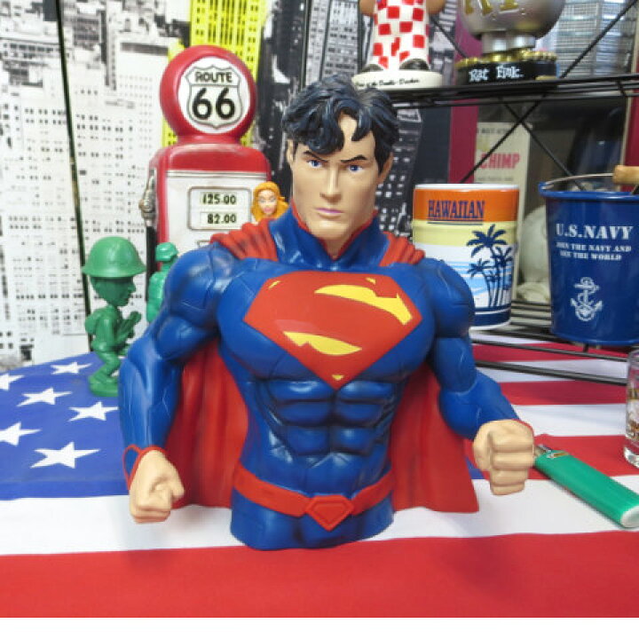 楽天市場】マーベル フィギュア スーパーマン バストバンク 貯金箱 