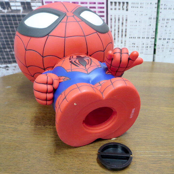 楽天市場】スパイダーマン フィギュア バンク マーベル 貯金箱 