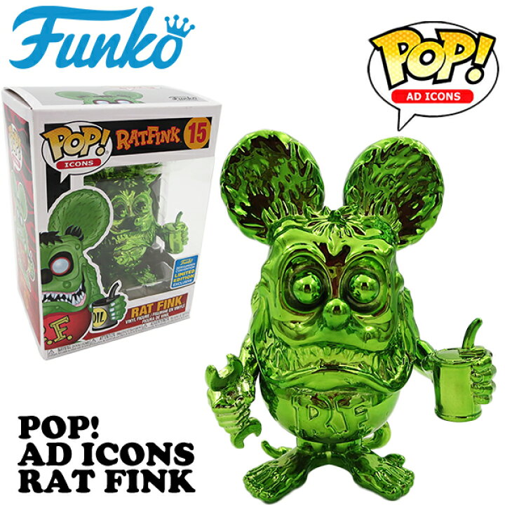 楽天市場 お買い物マラソンp2倍 Funko Pop ﾗｯﾄﾌｨﾝｸ ﾌｨｷﾞｭｱ ﾒﾀﾘｯｸｸﾞﾘｰﾝ 約h110mm Pop Icons Vinyl Figure Rat Fink Metallic Green 緑 ｷｬﾗｸﾀｰ ｱﾒﾄｲ ｱﾒﾘｶﾝ雑貨 ｸﾘｽﾏｽﾌﾟﾚｾﾞﾝﾄ ﾌｧﾝｺ Rat Fink Fun Funny ミニカー アメリカ雑貨
