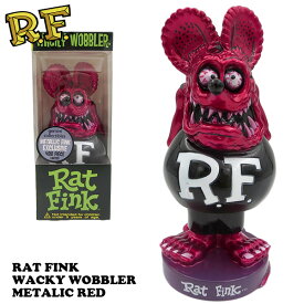 ファンコ ラットフィンク フィギュア メタリック レッド ボビングヘッド フィギュア 首振り人形 rat fink 特大 レア 大きい 車 アメリカ雑貨 アメリカン雑貨 funko Rat Fink ラット フィンク グッズ クリスマスプレゼント ギフト 飾り クリスマス 海外輸入品