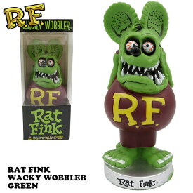 ラットフィンク フィギュア ファンコ ボビングヘッド グリーンフィギュア 首振り人形 rat fink 特大 レア 大きい 車 アメリカ雑貨 アメリカン雑貨 funko 送料無料 アメキャラ ネズミ 尻尾 Rat Fink ラットフィンク グッズ