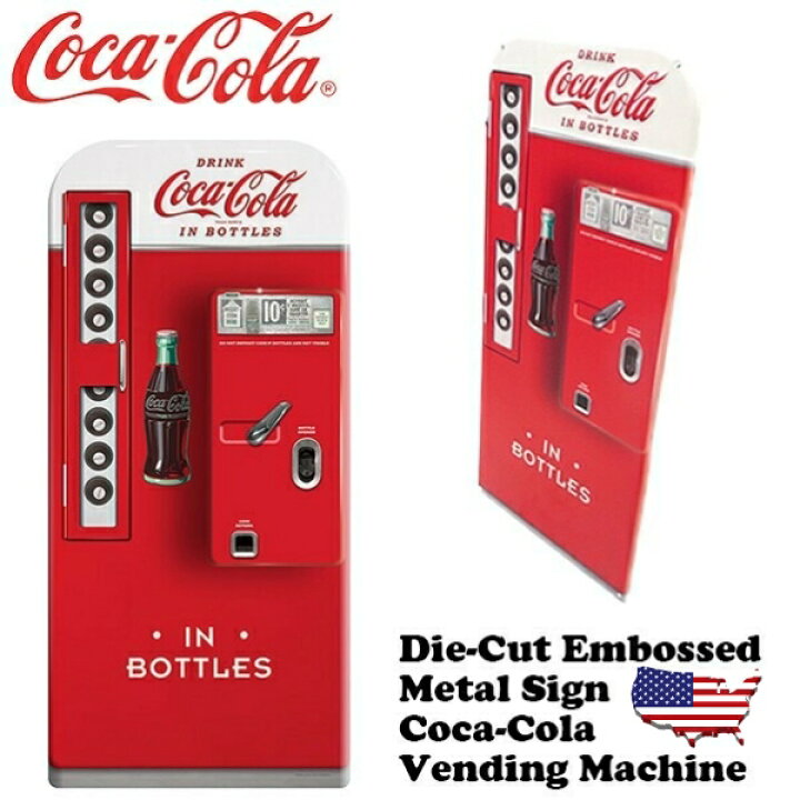 楽天市場】コカコーラ 看板 自販機 ブリキ看板 コカコーラ グッズ 