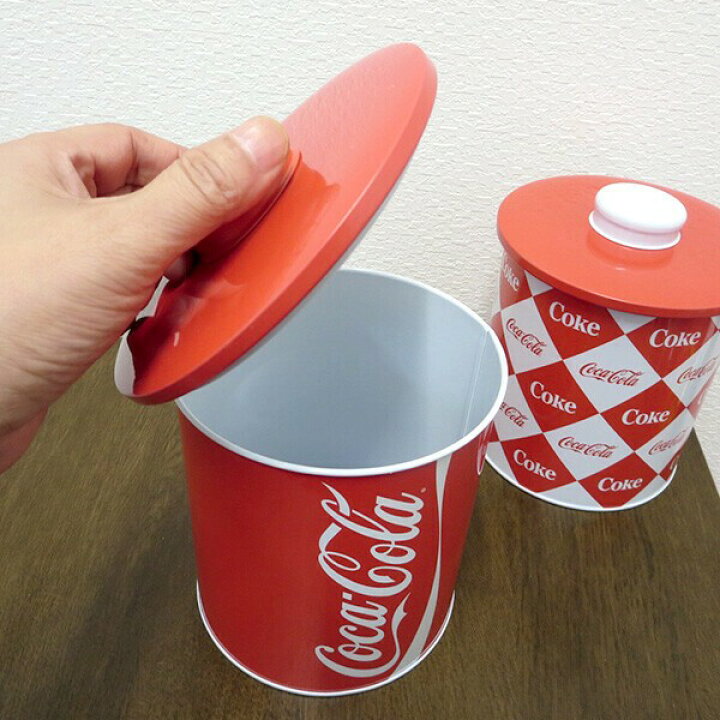 楽天市場】コカコーラ キャニスター 缶 2個セット 6インチ 丸型 