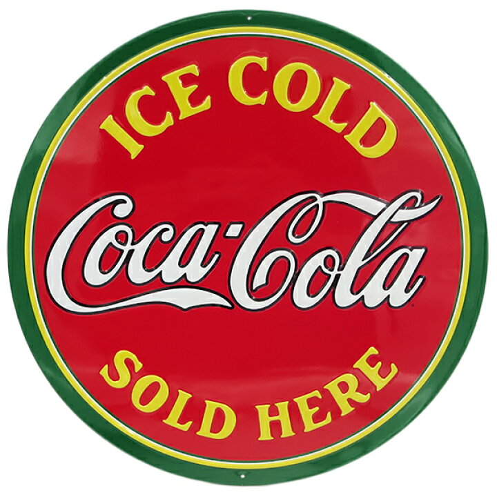 楽天市場】サインプレート アメリカン 看板 エンボスメタルサイン COKE 