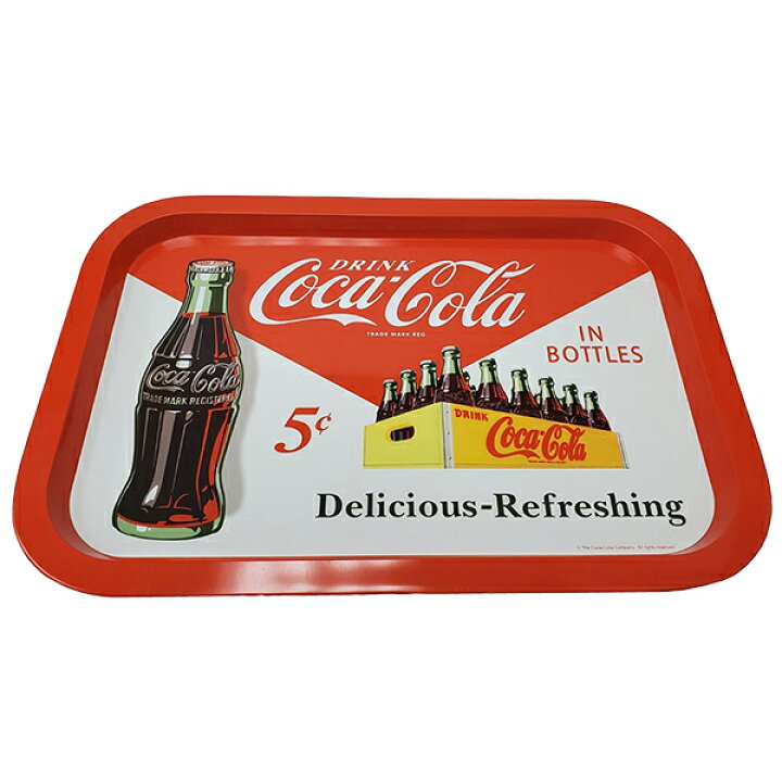 楽天市場】コカコーラ レクタングル ティン トレイ Coca Cola トレー 