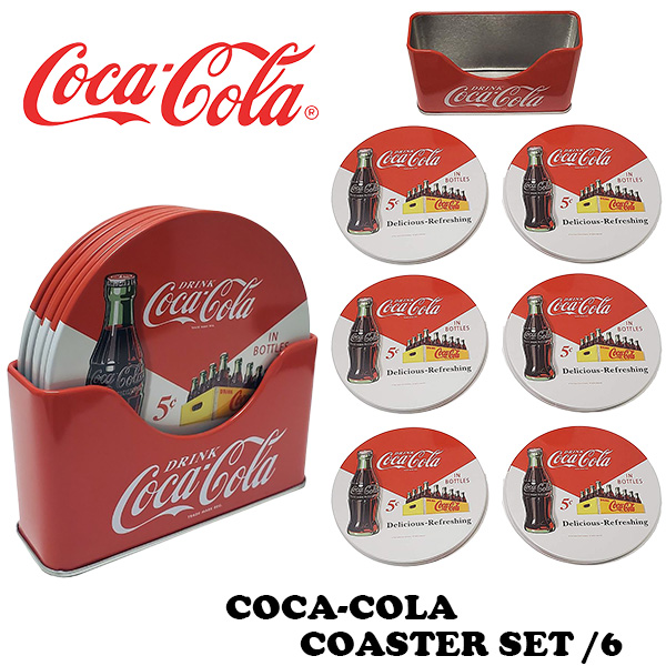 【楽天市場】コカコーラ コースター セット 6枚入り コカコーラ 雑貨