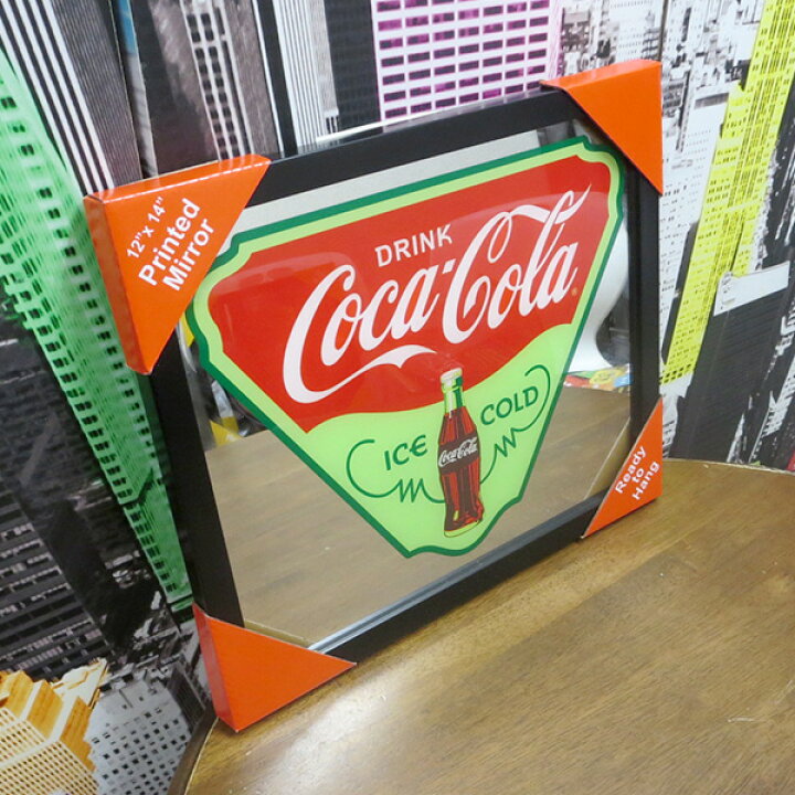 楽天市場】コカコーラ パブミラー ice cold グッズ 壁掛け 雑貨 コカ 