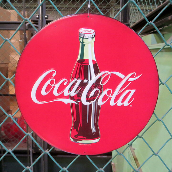 楽天市場】コカコーラ 看板 エンボス メタルサイン COCA COLA ROUND 