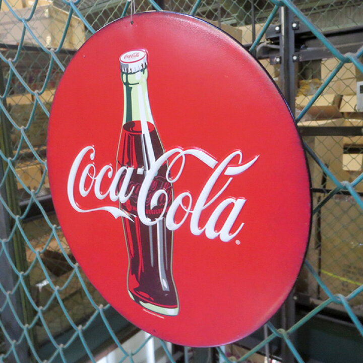 楽天市場】コカコーラ 看板 エンボス メタルサイン COCA COLA ROUND 