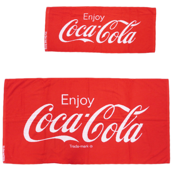 楽天市場】Coca Cola コカコーラ ロゴ タオル 2枚 セット コカコーラ