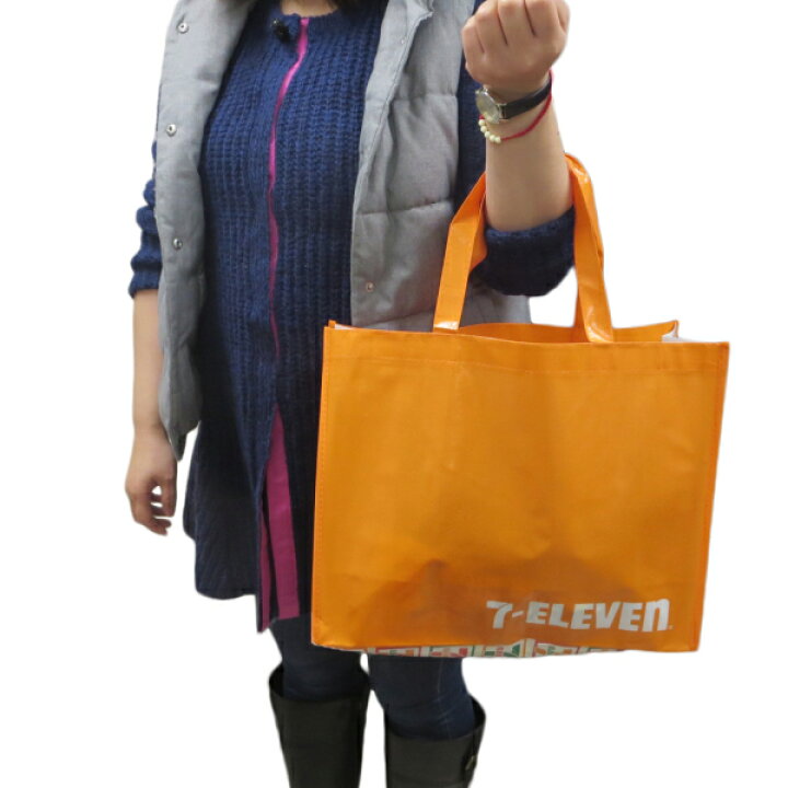楽天市場 スーパーsale P2倍 セブンイレブン ショッピングバッグ Usa 7 Eleven Shopping Bag トートバッグ エゴバック ショッピング アメカジ アメリカ雑貨 アメリカスーパーグッズ 企業グッズ 買い物バック Fun Funny ミニカー アメリカ雑貨
