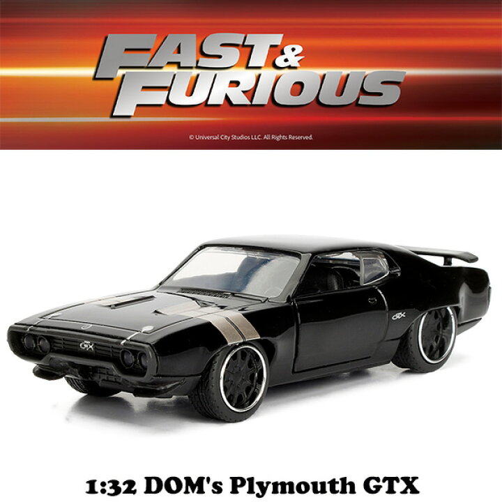 楽天市場】ワイルドスピード ミニカー 1/32 プリマス GTX JADA TOYS 