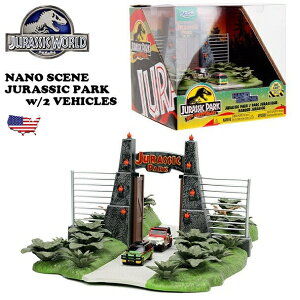 WVbN[h  ~jJ[ ~jTCY WI}   D v[g JADATOYS NANO SCENS JURASSIC PARK w/2 VEHICLES WVbNE[h v~A tBMA AJG 