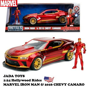 ACA} ~jJ[ JADATOYS 1/24 }[x ACA}tBMAt ~jJ[ Zbg MARVEL IRON MAN & 2016 CHEVROLET CAMARO ~jJ[Zbg _CLXgJ[ ACA}   A 