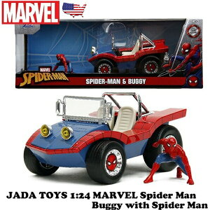 XpC_[} ~jJ[ XpC_[} tBMA t JADATOYS 1/24 MARVEL SPIDER-MAN & BUGGY Ax`[Y }[x ObY  v[g _CLXgJ[  AgC AJG