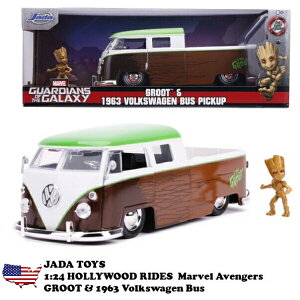 O[g ~jJ[ 1/24 O[g tBMAt }[x LN^[ _CLXgJ[  JADATOYS MARVEL AVENGERS 1963 VOLKSWAGEN BUS w/ GROOT }[x [QoX ~jJ[Zbg AxW[Y