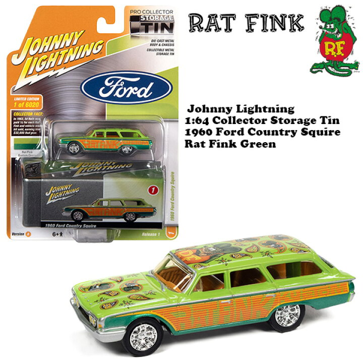 楽天市場】ラットフィンク ミニカー 1/64 フォード 1960 Ford Country 