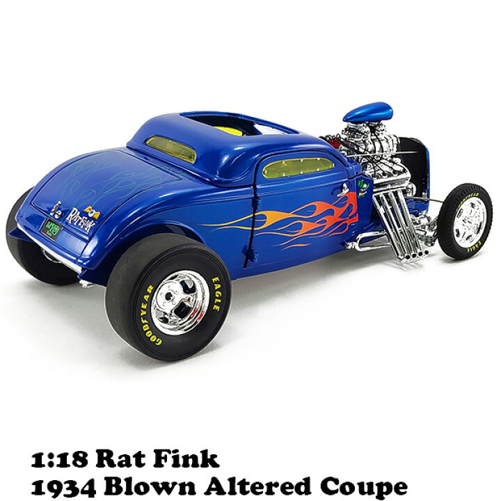 楽天市場】ラットフィンク ミニカー 1/18 Rat Fink 1934 Blown Altered  