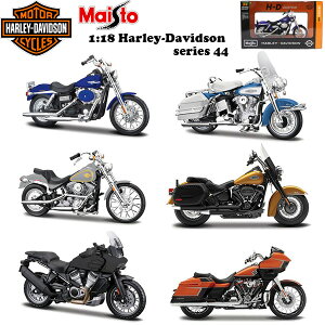 �}�C�X�g 1/18 �o�C�N �n�[���[�_�r�b�h�\�� �V���[�Y44 6��Z�b�g Maisto 1:18 HARLEY DAVIDSON �~�j�J�[ series 44 �~�j�`���A 200-046 �A�����J���G�� �A�����J�G��