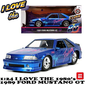 ~jJ[ A 1/24 tH[h }X^O gt _CLXgJ[ jadatoys I LOVE THE 1980s 1989 FORD MUSTANG GT ~jJ[  A  AgC  AJG AJG ʔ JADA TOYS N