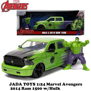 ~jJ[ 1/24 nN tBMA t }[x JADATOYS MARVEL AVENGERS 2014 RAM 1500 w/ HULK AxW[Y   ObY ~jJ[Zbg A AJG AJG _CLXgJ