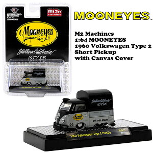 [ACY ~jJ[1/64 M2 MACHINES MOONEYES 1960 VW Type2 PickUp Short with Canvas Cover _CLXg ~jJ[ A    AJG AJG ̓ Mtg 