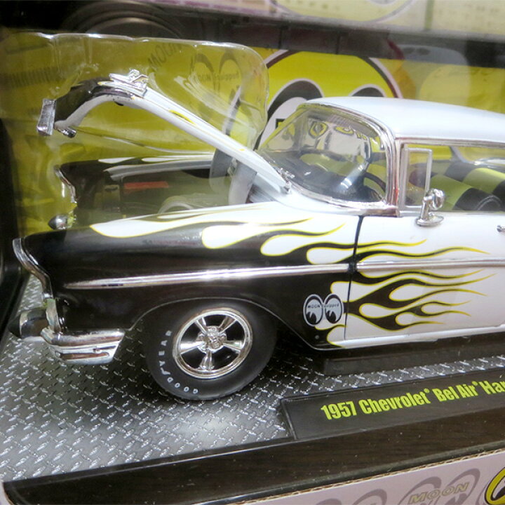 楽天市場】ムーンアイズ ミニカー 1/24 シボレー ベルエア アメ車 M2 