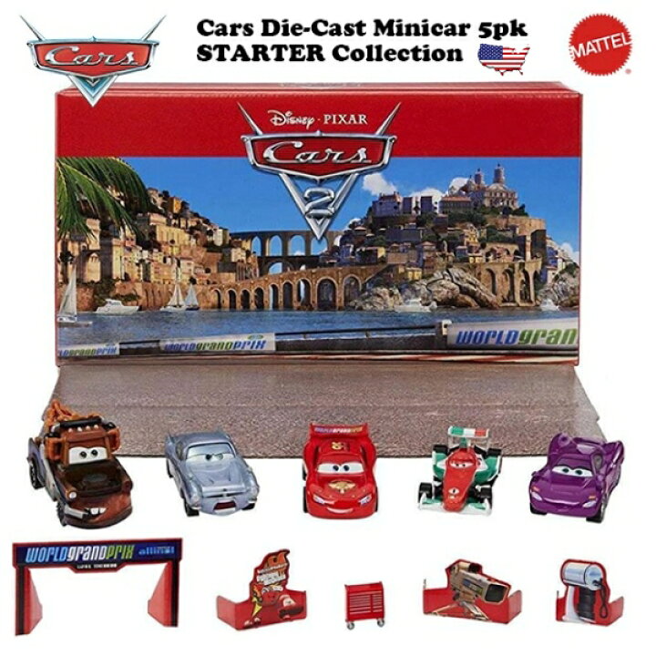 楽天市場】マテル カーズ おもちゃ カーズ2 輸入品 1/55 ミニカー5台 