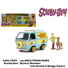 ミニカー 1/24 スクービードゥ— ダイキャストカー フィギュア付き JADATOYS 1/24 SCOOBY-DOO ! MYSTERY MACHINE w/SCOOBY DOO & SHAGGY カートゥーン ミステリーマシン アニメ アメキャラ 車 おもちゃ アメ車 旧車 アメトイ アメリカン雑貨 アメリカ雑貨 送料無料