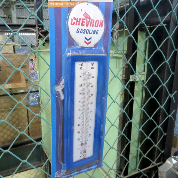 楽天市場】メタル サーモメーター シェブロン 温度計 ガスポンプ型 